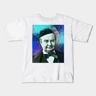 Charles Augustin Sainte-Beuve Portrait | Charles Augustin Sainte-Beuve Artwork Kids T-Shirt